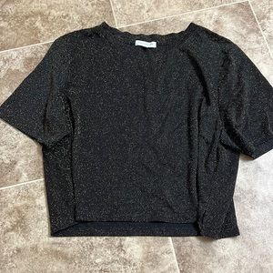 Black and gold sparkly Socialite top, size large
